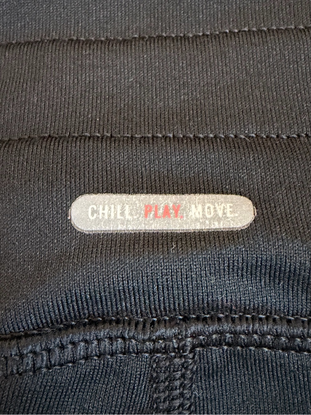 Aerie Chill Play Move Jogger Leggings Charcoal Black S - EUC - Picture 4 of 4